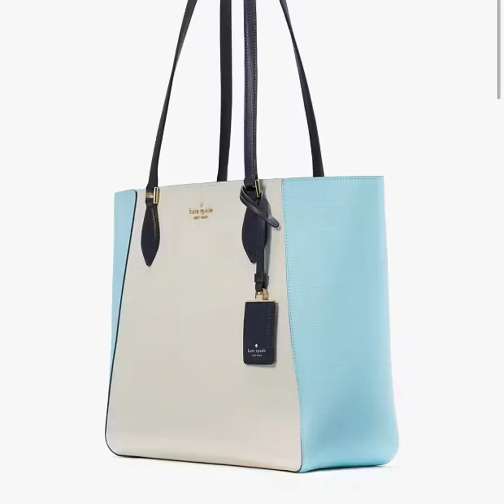 Kate Spade Poppy Colorblock Large Tote Blazer Blue Multi Colorblock
